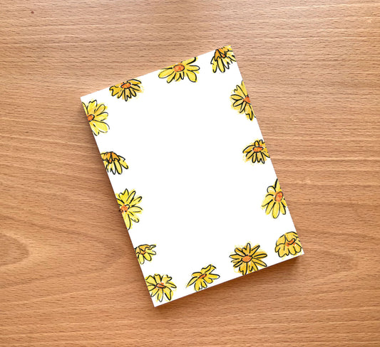 Daisy Border Notepad