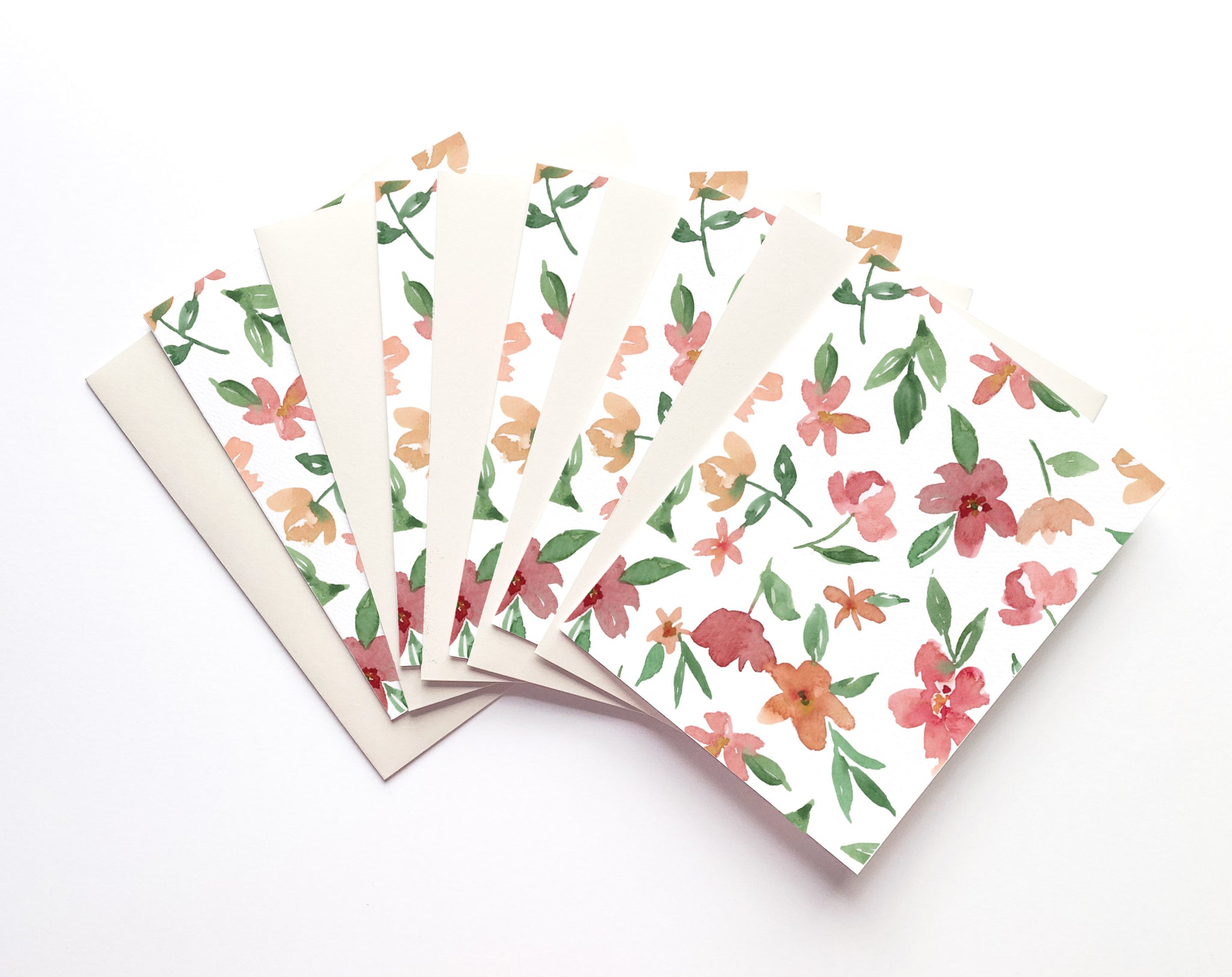 Happy Floral Greeting Card Set