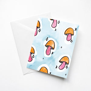 Abstract Mushroom Card