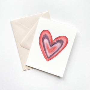 Rainbow Heart Valentine's Card