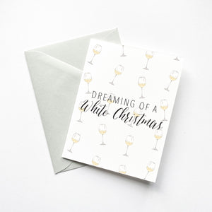 White (Wine) Christmas Card